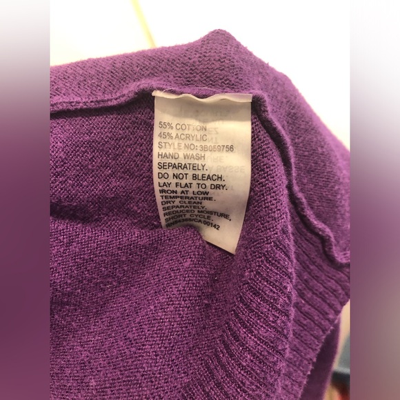 Purple Peter Nygard open cardigan - Picture 5 of 5